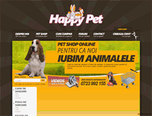 Tablet Screenshot of happy-pet.ro
